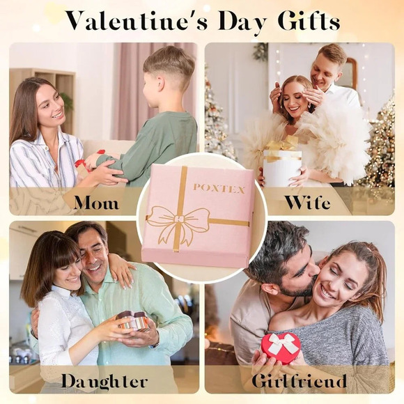 ❤️Women Gold Dainty Trendy Bracelets Set Paperclip,  Rope, Mirror, Satellite - Picture 8 of 8